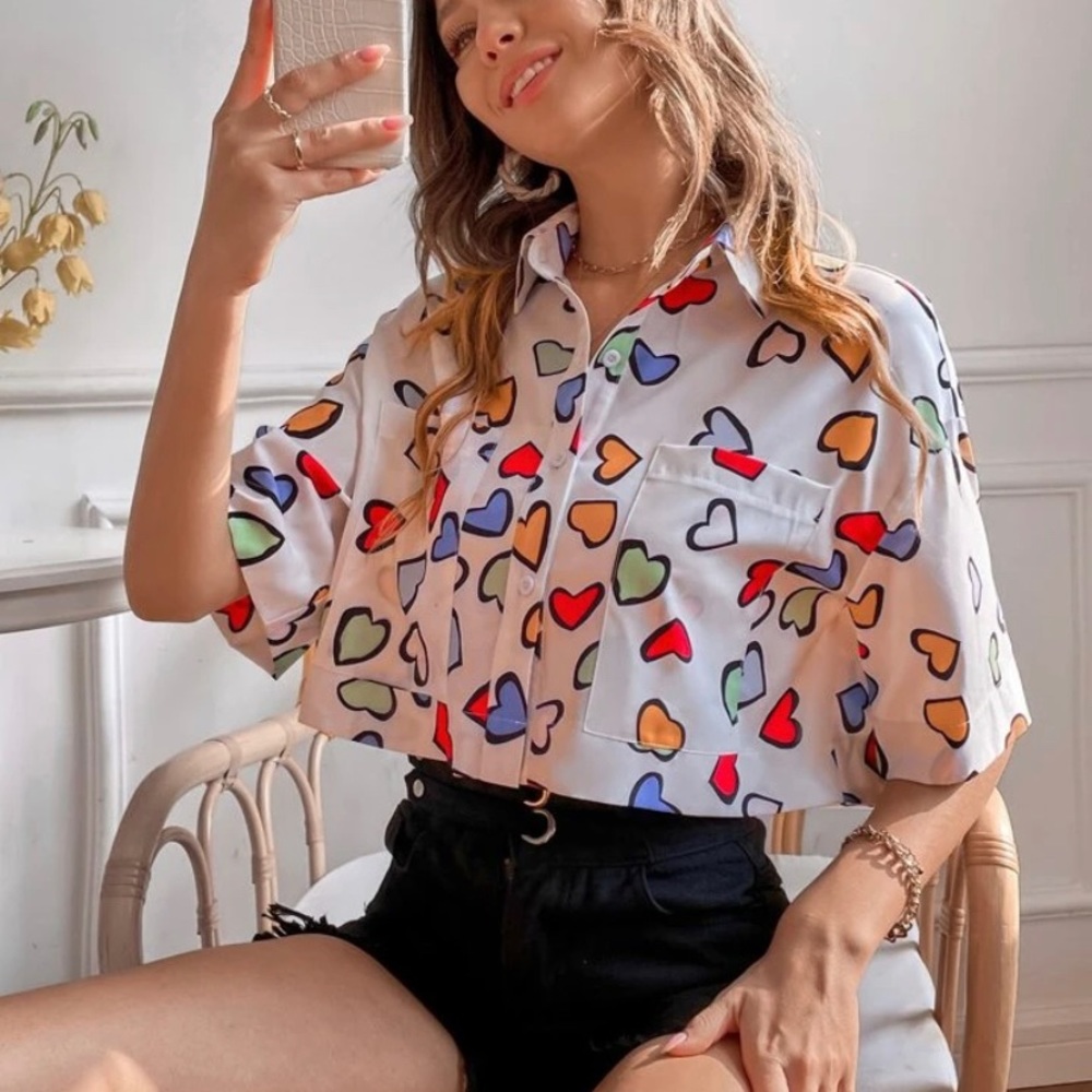 Heart Print Shirt